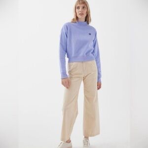 Urban Outfitters Exclusive Champion Reverse Weave Mock-Neck Sweatshirt (Blue)